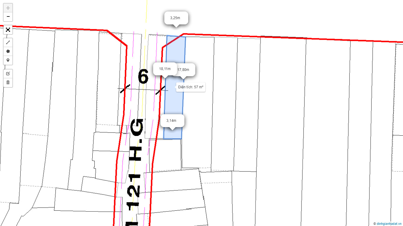 Chốt nhanh trong tuần MT đường Hậu Giang 3,2 *17m trệt lửng lầu giá 16 tỷ TL.