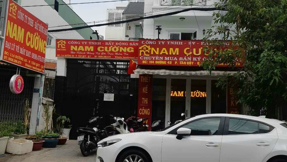 Bán nhà mặt tiền đường 39 Tân Quy Quận 7, TP. HCM. DT: 8X22M gồm trệt 4 lầu  Gía 24.9 tỷ.