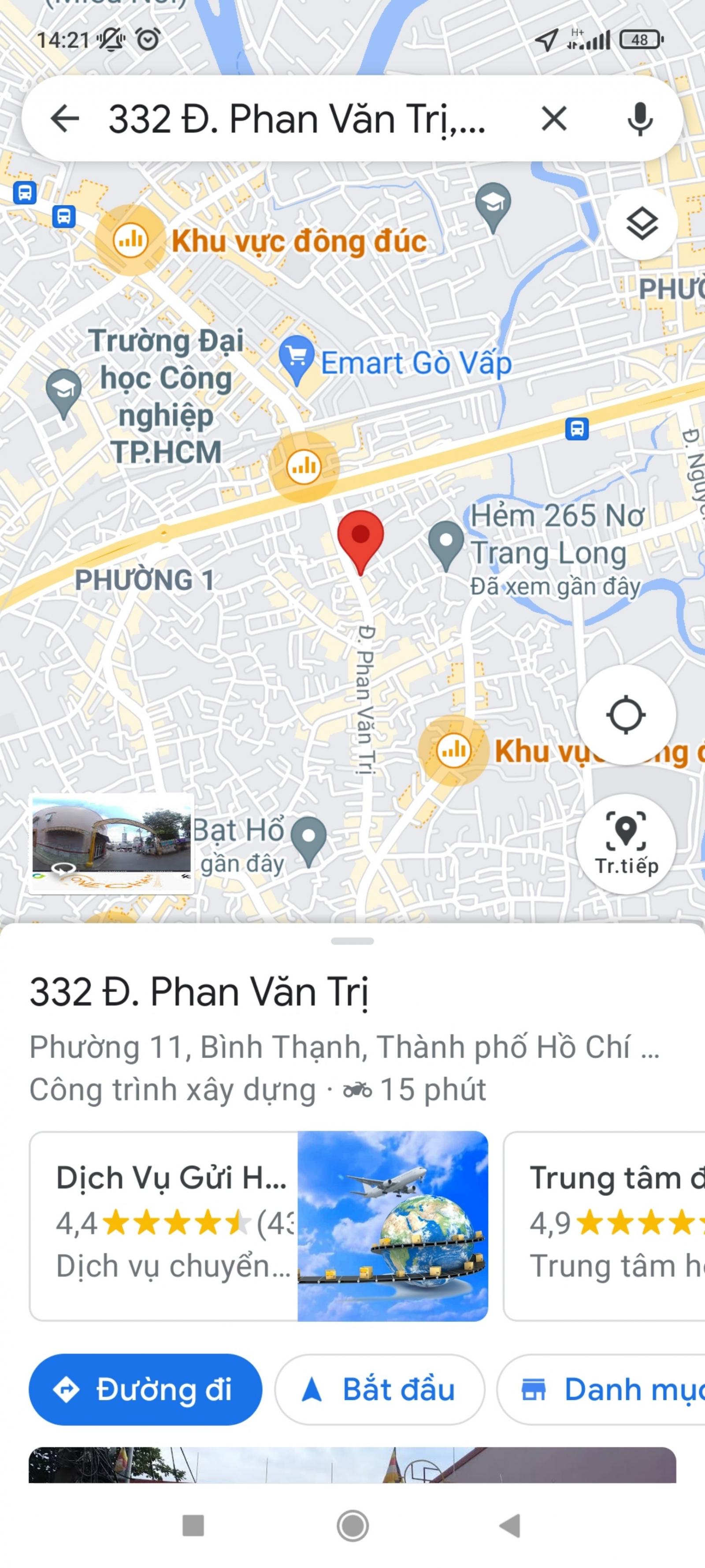Căn góc, ngang 5m,xe hơi đổ cổng Phan Văn Trị p11 BT