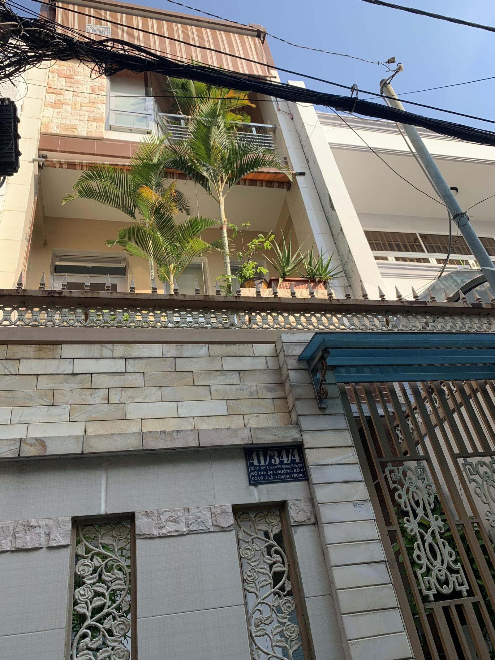 Cần Bán Nhà Hẻm 119/ Nguyễn Văn Lượng, P17 Gò Vấp, 60m2 Giá 7 Tỷ
