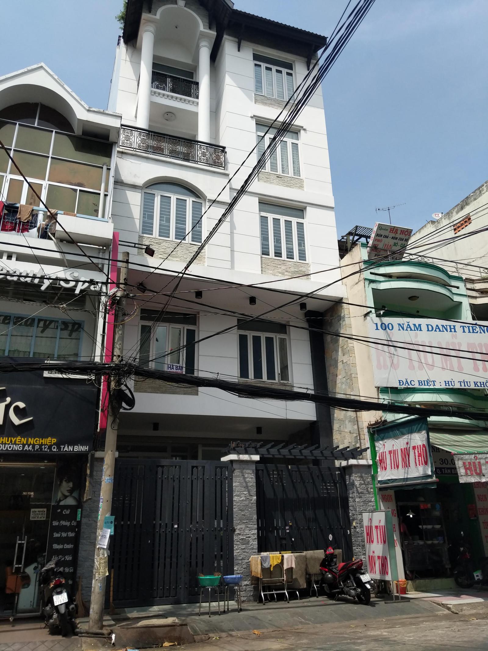 Bán nhà hẻm Vip HXH đường C18, P.12, Tân Bình. DT(8x20m) trệt 3 lầu ST, giá 28 tỷ