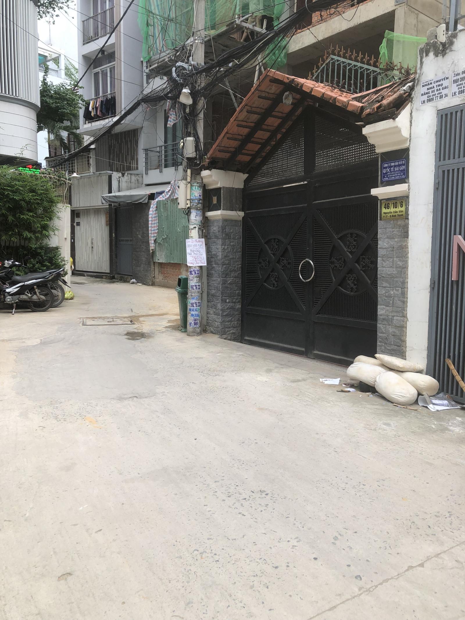 Bán nhà hẻm xe hơi Nguyễn Cửu Vân p17 Bình Thạnh, 5x13m, 4 tấm, 7 PN