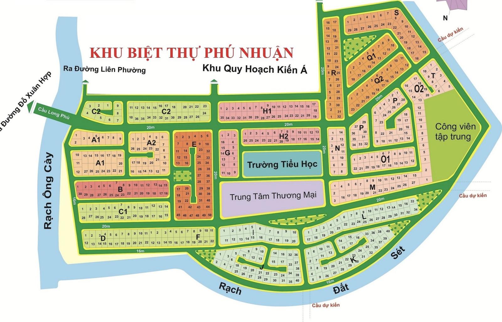 Bán đất Dự án KDC Phú Nhuận tọa lạc gần đường Liên Phường, đường Đỗ Xuân hợp. P. Phước Long B, Quận 9