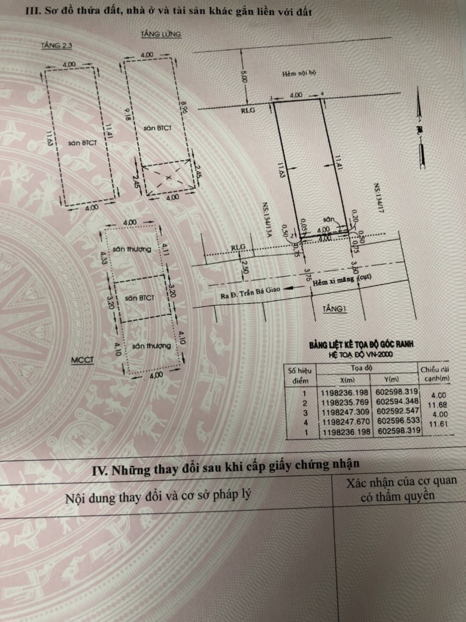 Cần tiền bán gấp 134/15A Trần Bá Giao P5- 3 Lầu