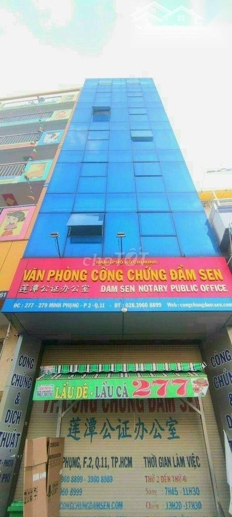 Bán nhà Mặt tiền Minh Phụng, 6 x 14m, Hầm 6 lầu thang máy, Q.11