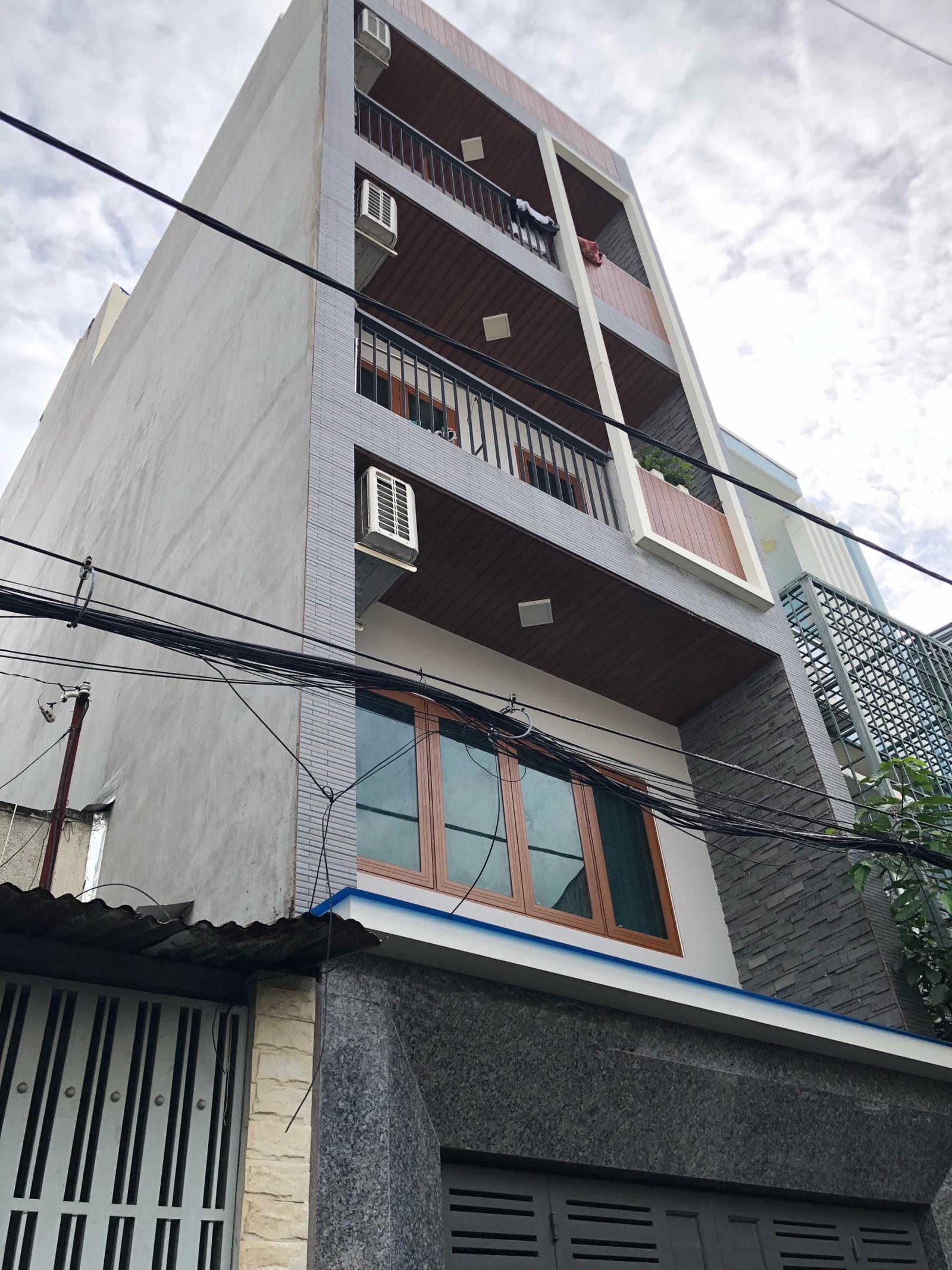 DT: 4x16m; Mặt tiền đường Hoa Hồng, P2, Phú Nhuận; nhà 4 tầng mới đẹp