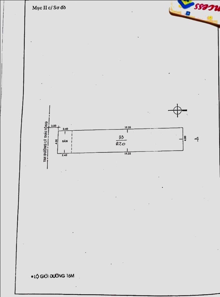 Bán Nhà 8x22m. .MTNB Lý Thái Tông. P Hiệp Tân .Q Tân Phú.TPHCM