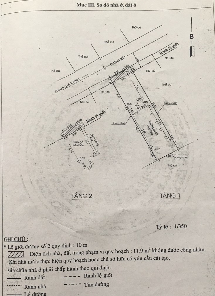 Bán nhà mặt phố tại Đường Số 2, Phường Bình Chiểu, Thủ Đức, Tp.HCM diện tích 187m2  giá 11.2 Tỷ