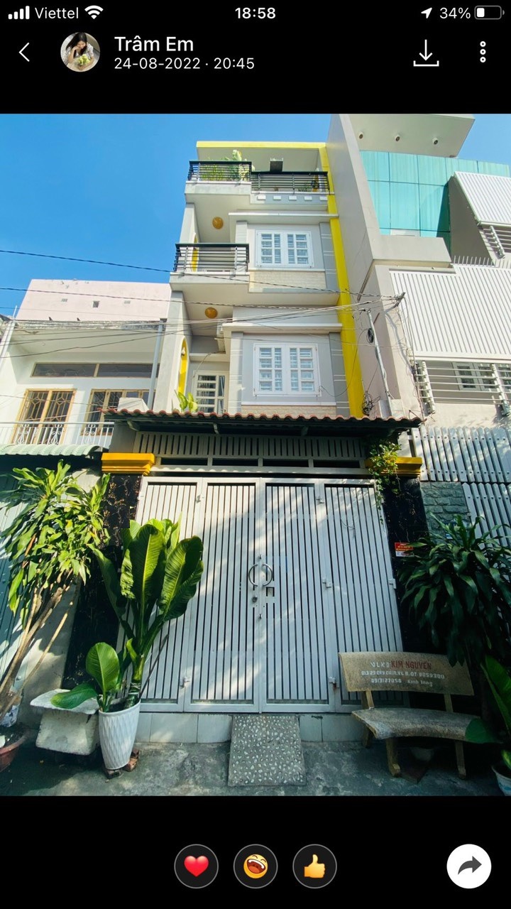 Bán nhà riêng tại Đường Gò Dầu, Phường Tân Quý, Tân Phú, Tp.HCM diện tích 62m2  giá 6.9 Tỷ