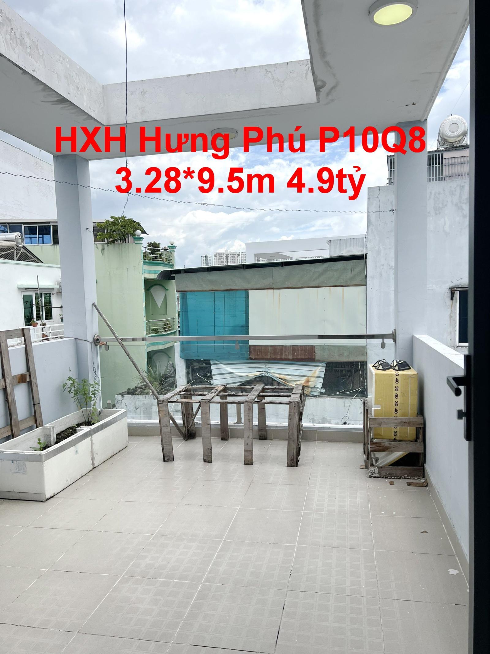 Nhà mới 4 tầng hẻm xe tải sát đường Hưng Phú P10Q8