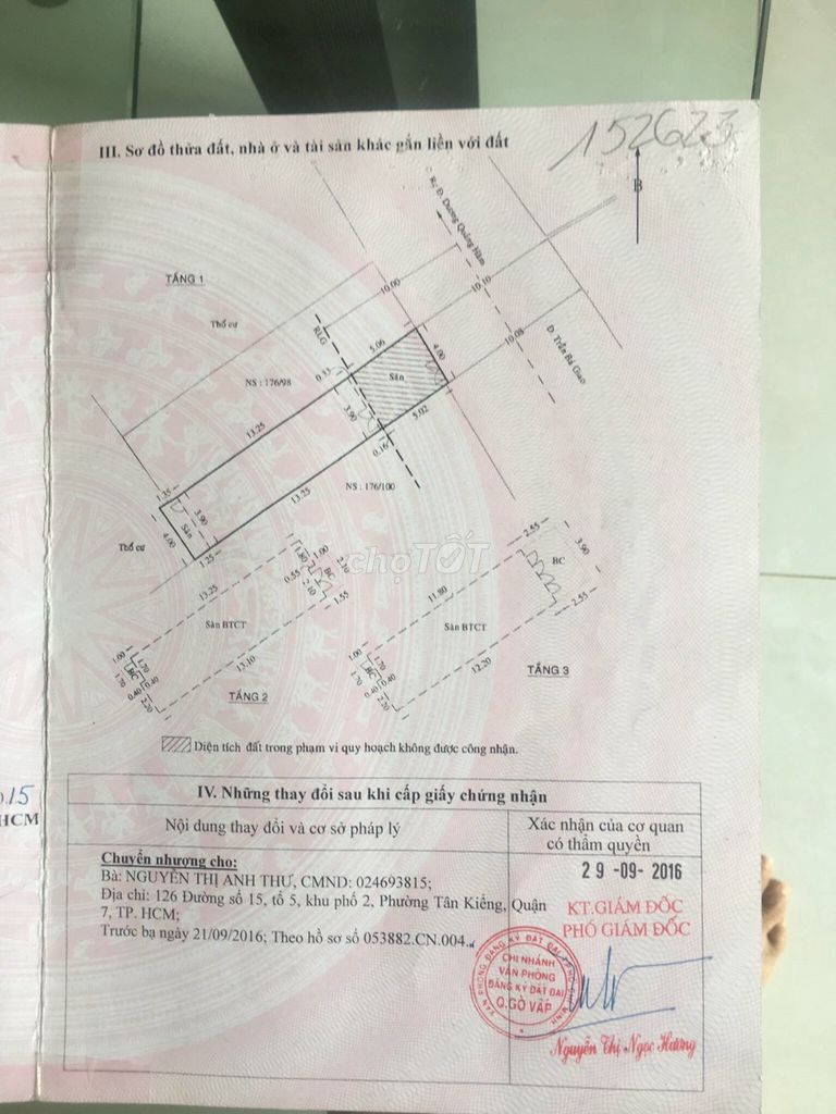 Nhà mặt tiền 111 Trần Bá Giao P.5 - 2 Lầu (4MX20M)