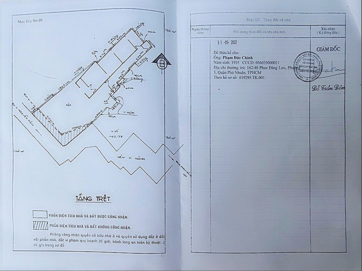 Siêu Hot!Bán nhà HXH 162/40 Phan Đăng Lưu Phường 3 Quận Phú Nhuận(DTCN : 188m2)Trệt 2 lầu.Gía 25 tỷ