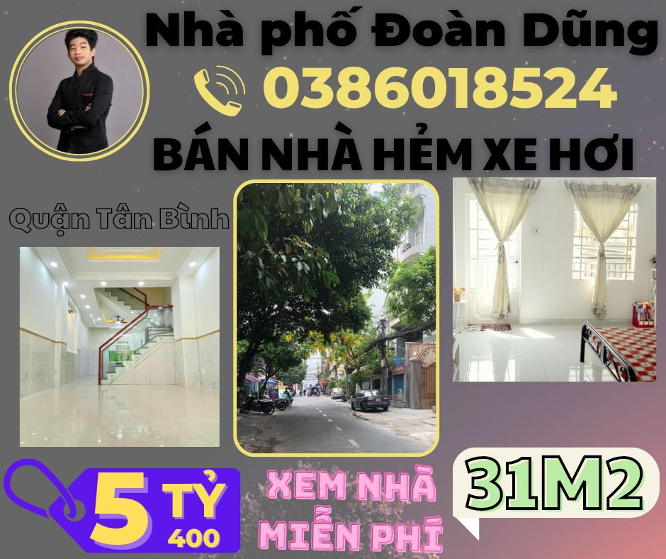 Bán nhà HXH Hiệp Nhất Tân Bình ngang 5m 4 lầu chỉ 5 tỷ 3. Liên hệ: 0386018524.