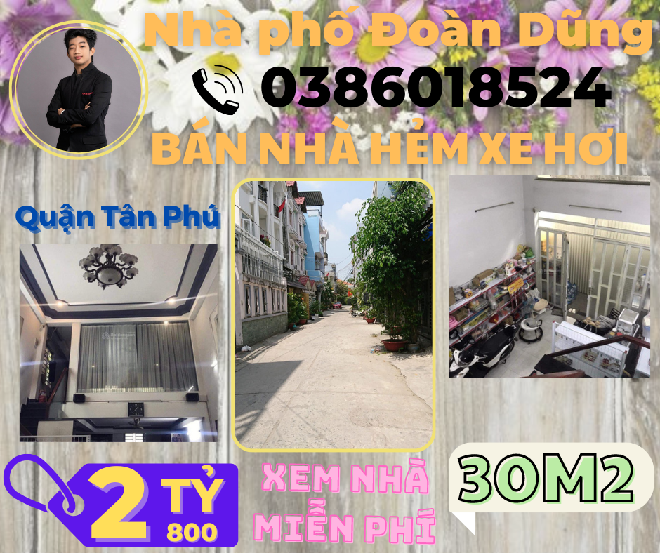HXH Bàu Cát 1 Quận Tân Bình 30M2 chỉ 2 tỷ 8 – Liên hệ: 0386018524.