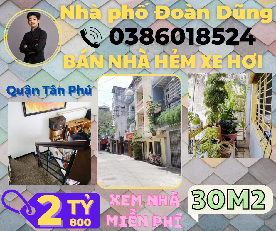 HXH Bàu Cát 2 Quận Tân Bình 30M2 chỉ 2 tỷ 8 – Liên hệ: 0386018524.