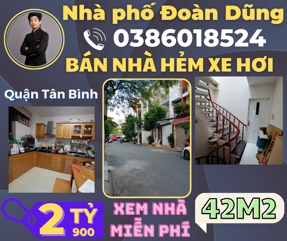 HXH Nguyễn Sỹ Sách Quận Tân Bình 42M2 chỉ 2 tỷ 8 – Liên hệ: 0386018524.