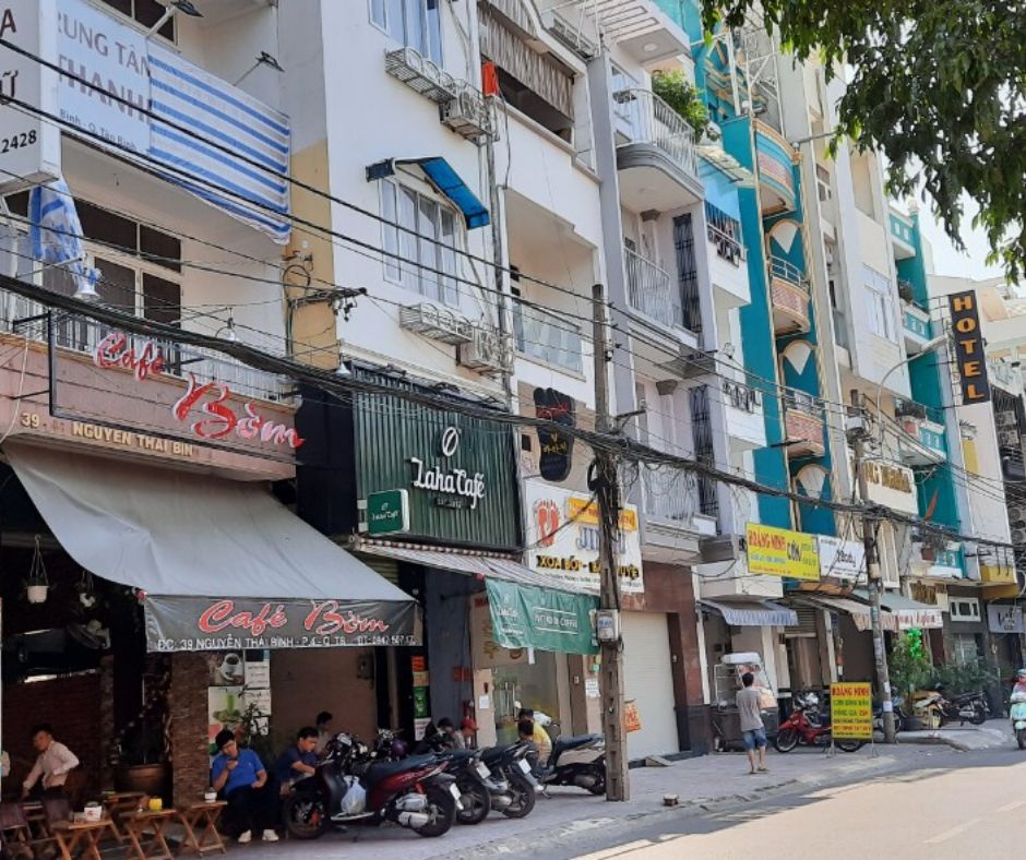 bán nhà mặt tiền Nơ Trang Long, P13 quận Bình Thạnh 4,6x21,5m