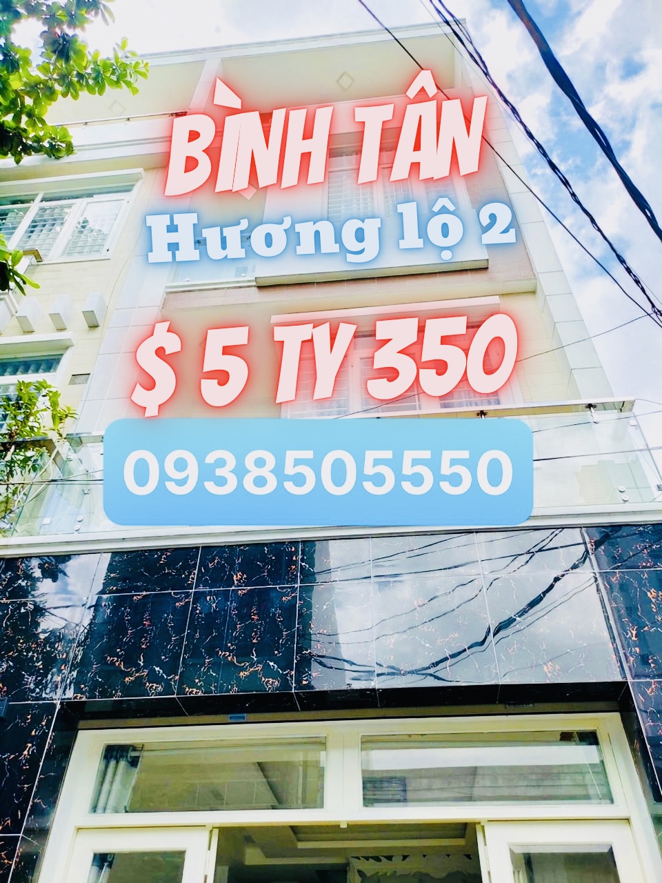 🌼 NHÀ MỚI Ở NGAY, HẺM Ô TÔ HƯƠNG LỘ 2, GẦN BỆNH VIỆN BÌNH TÂN, 50m2, 4x12.5m, 5 TẦNG, 5PN.