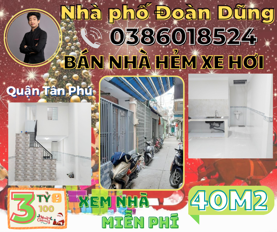 Bán nhà gần AEON MALL Quận Tân Phú chỉ 3 tỷ 100 - Liên hệ: 0386018524.