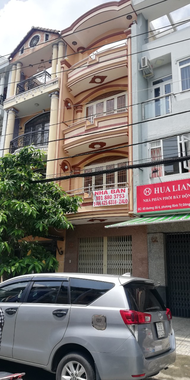 Bán nhà MT khu Bình Phú Q6, 64m2 đường 12m- 8.2 tỷ