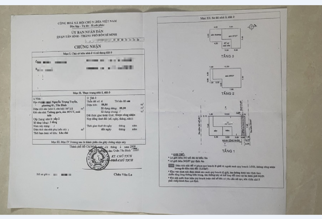 Bán Căn Biệt Thự 2 MT Hẽm 343 Nguyễn Trọng Tuyển, 7.5*14m, 3 lầu chỉ 22 tỷ