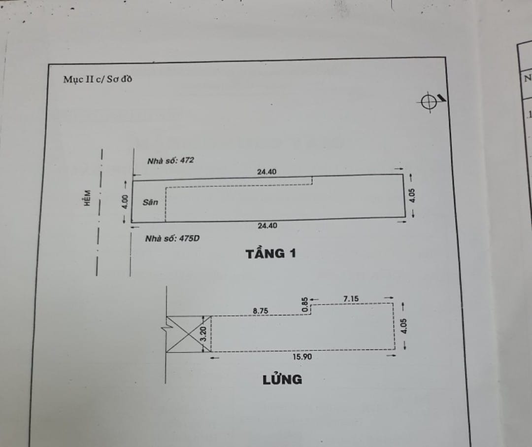 Bán nhà HXH 6m dt4x25 2 tầng 5pn Phú Thọ Hòa Tân Phú chỉ 8ty