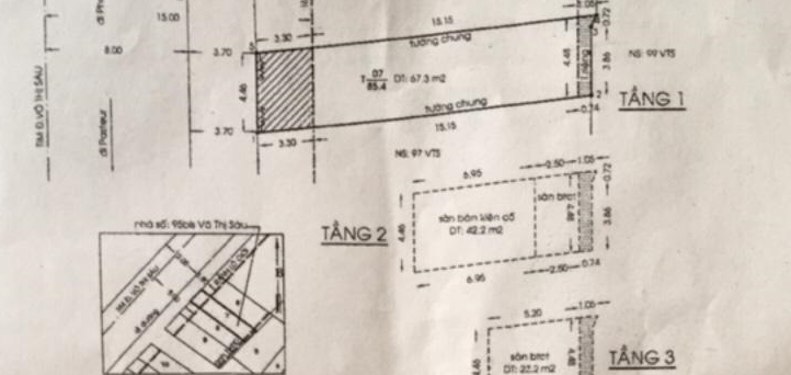 nhà mặt tiền đường Võ Thị Sáu, DT 4.4x19, 1 hầm, 6 tầng, giá 32 tỷ 