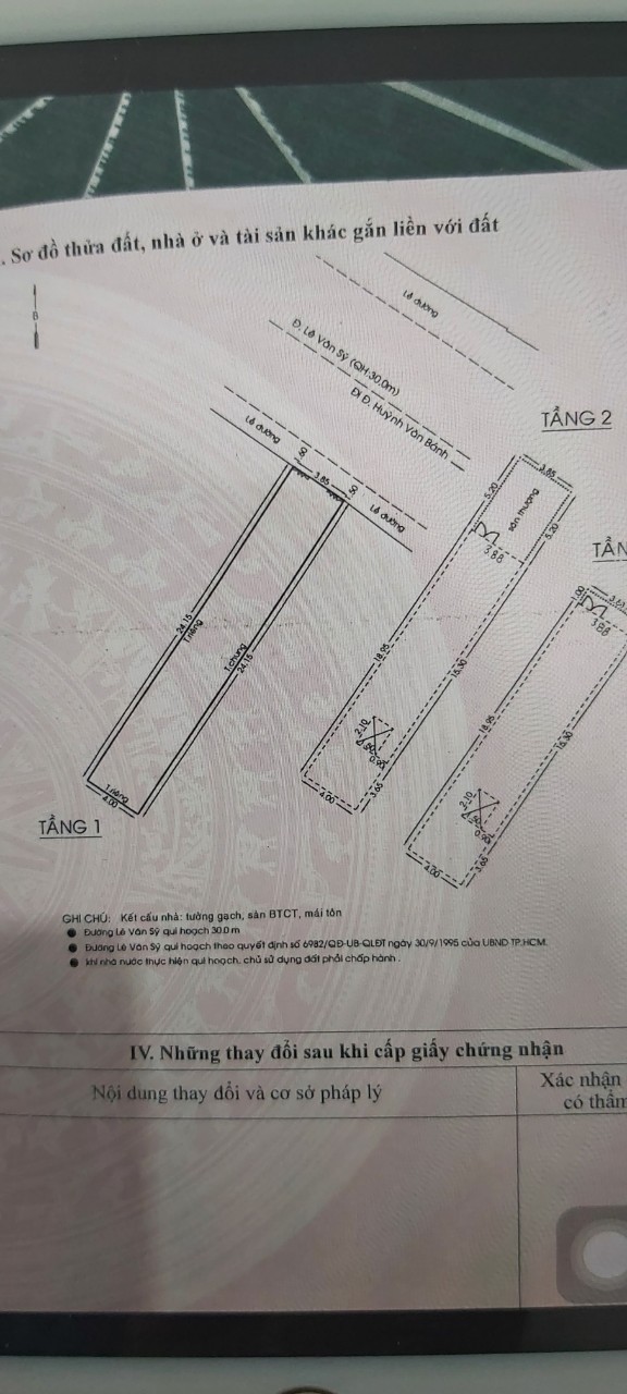 Bán gấp nhà mặt tiền Lê Văn Sỹ, DT 95m2, 3 tầng, giá 29,5 tỷ 