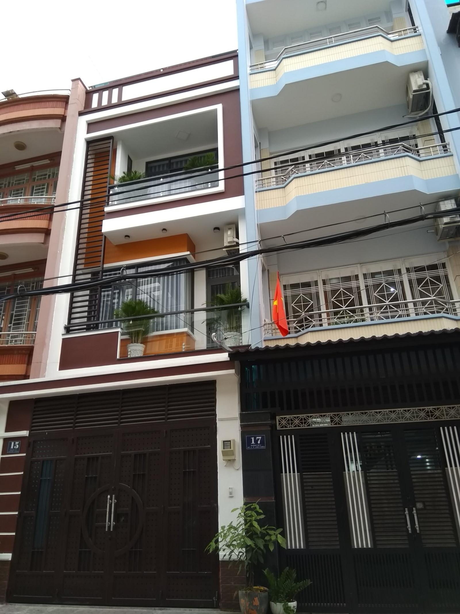Bán nhà phố cao cấp 4,5m x14m, xây 3 lầu khu phân lô đường Lê Thị Riêng, phường Thới An, Q12