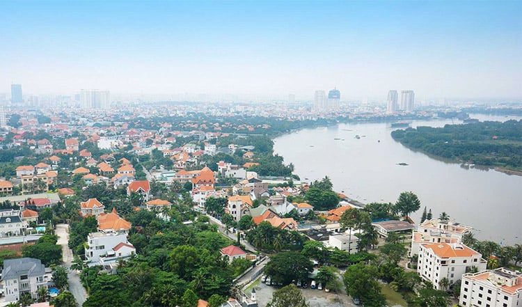 Bán nhà 2 mặt tiền Nguyễn Bá Lân, P. Thảo Điền Quận 2 - DT (17x20m)