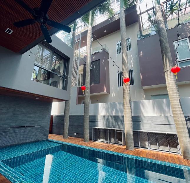 Bán villa cao cấp hiện đại khu River Mark Trần Não Q. 2 DT: 15x20(300m2) hầm 4 tầng - hồ bơi 99 tỷ