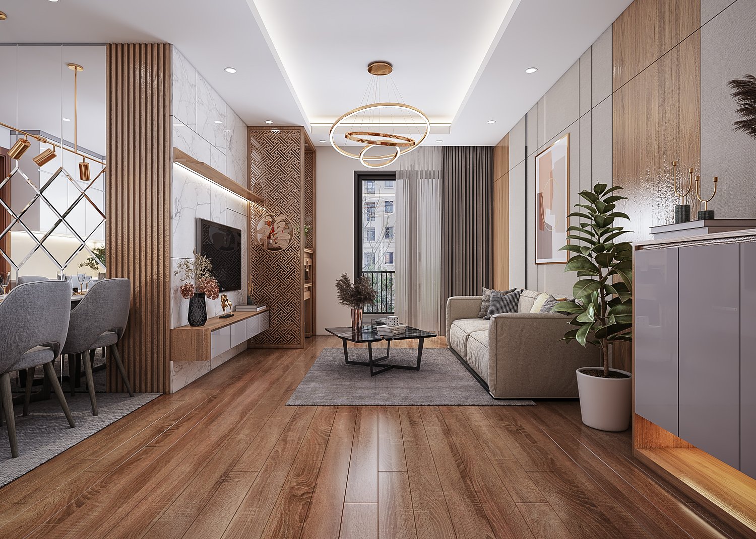 Bán căn hộ Vinhomes Golden River Ba Son 68.9m2 2PN tòa Aqua 2 view sông