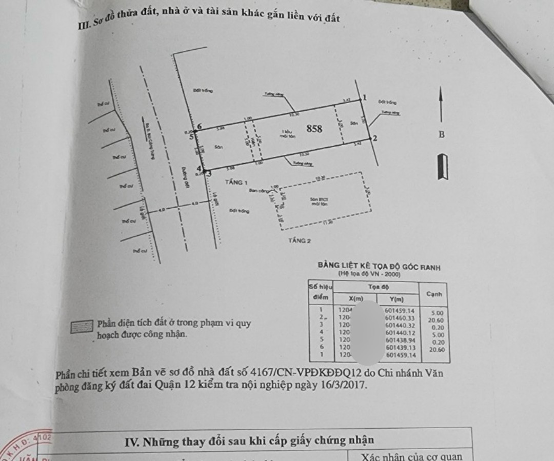 GIẢM 500tr bán nhà MT đường 8m Thạnh Xuân 52, Q12. DT 5x21m, CN 104m2, 2tấm đẹp, giá 4.3tỷ