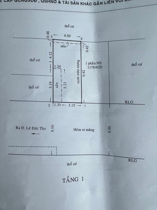 Giảm 750 triệu, bán đất tặng 3 căn nhà 9x10m, hẻm 8m Lê Đức Thọ, Gò Vấp giá 6,85 tỷ