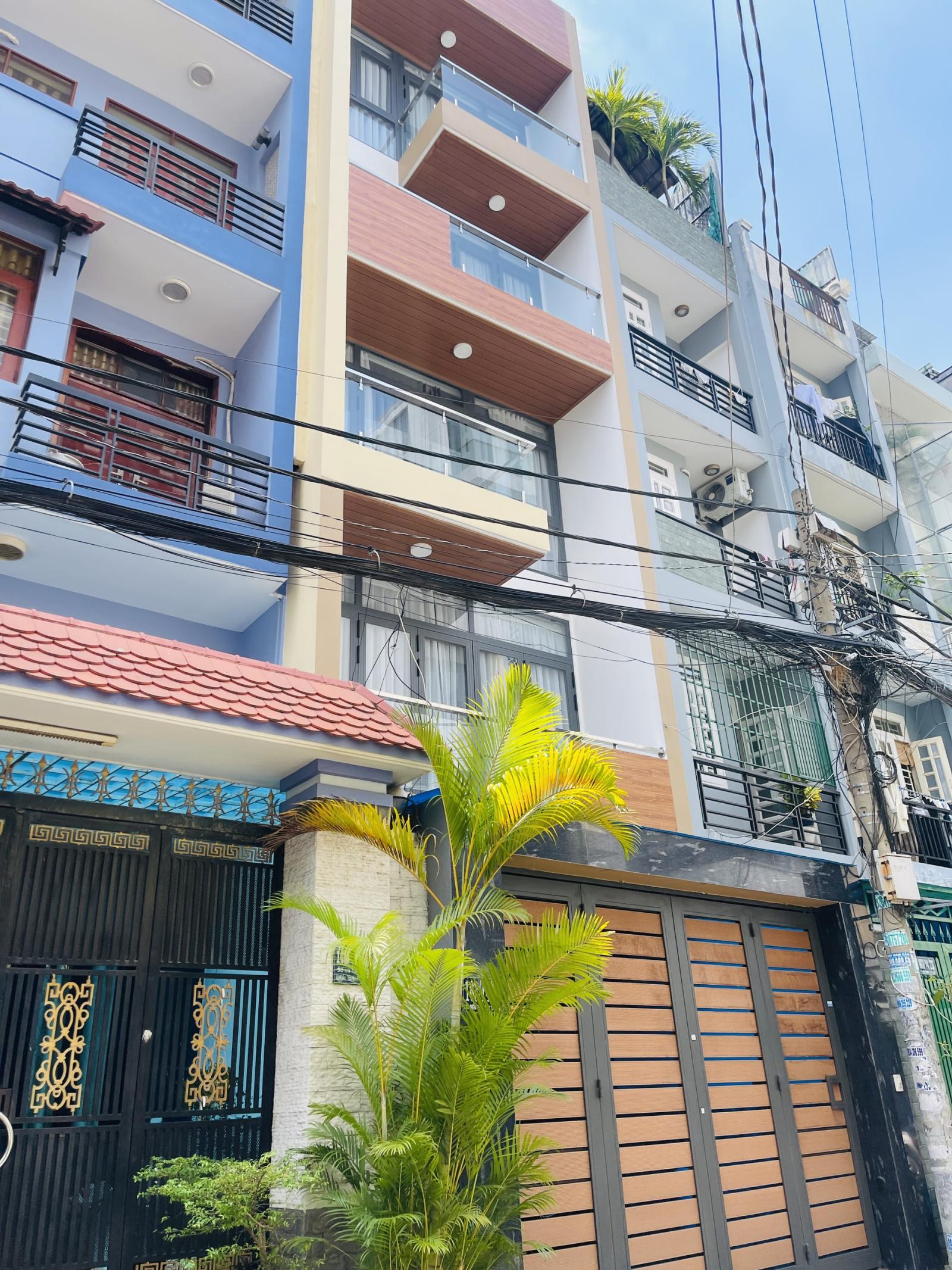 Xe hơi ngủ nhà, 4 tầng, SÁT MT Trần Quang Diệu, Q3, gần BV An Sinh, 5PN, 96m2 nhỉnh 16 tỷ 