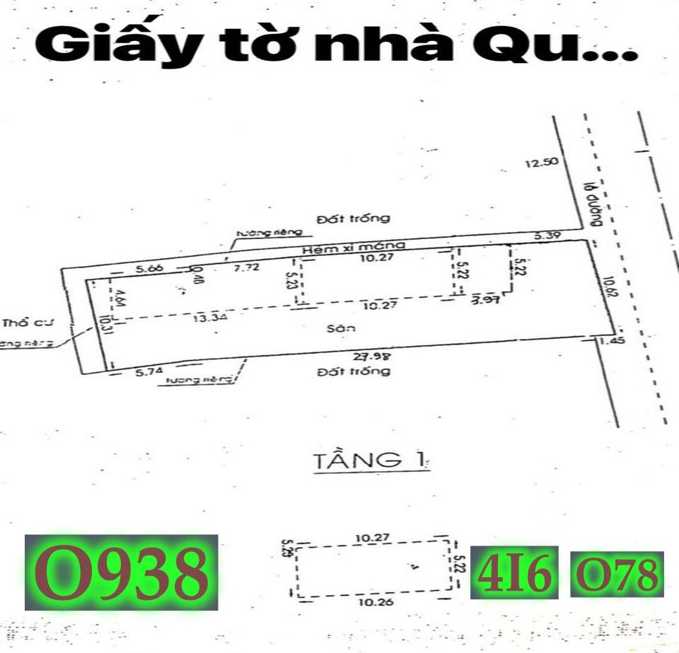 Bán nhà MT Quốc Hương, khu vực đường QH 25m, có thể xây cao tầng ( 7 lầu)