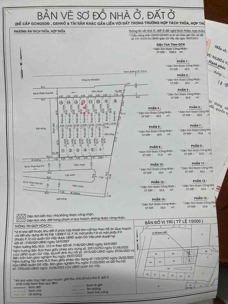 Bán đất tặng GPXD 4 tầng  gần Emart mới chỉ 5 tỷ xíu hà