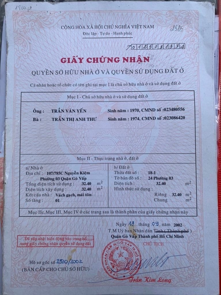 Bán nhà đẹp rẻ sau căn mặt tiền hxh (3,2x10) Nguyễn Kiệm P3 Gò Vấp