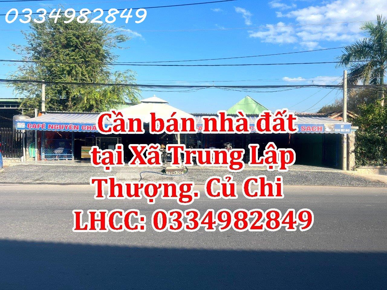 Chính chủ cần bán nhà đất tại Xã Trung Lập Thượng. Củ Chi