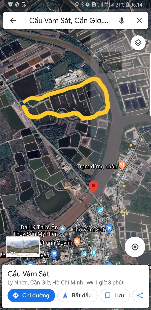  Bán đất mặt tiền Lý Nhơn, x. Lý Nhơn, Cần Giờ: 8,8ha, giá 2,7 triệu/m2