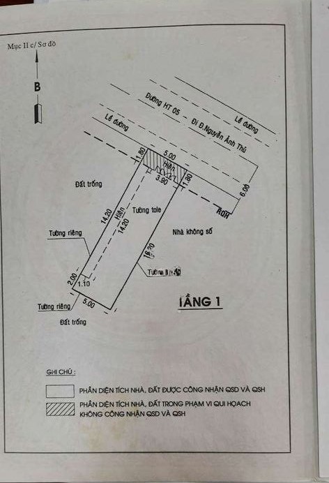 Mặt tiền Hiệp Thành 5, Dt 5x18 tặng dãy trọ ngay KCN Tân Thới Hiệp 5tỷ