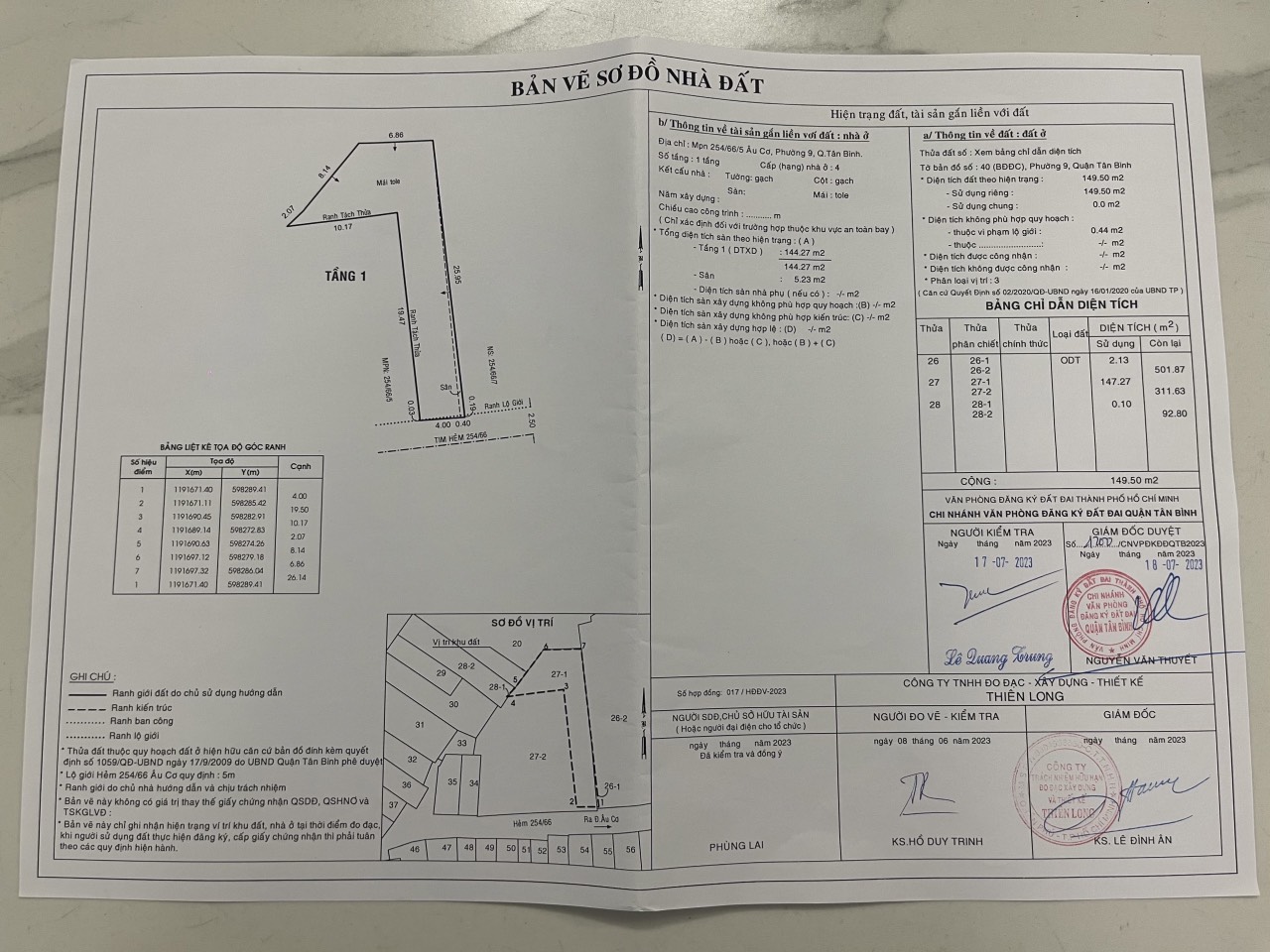 Bán nhà MT hẻm 6m đường thiên phước, phường 9 ,quận 10