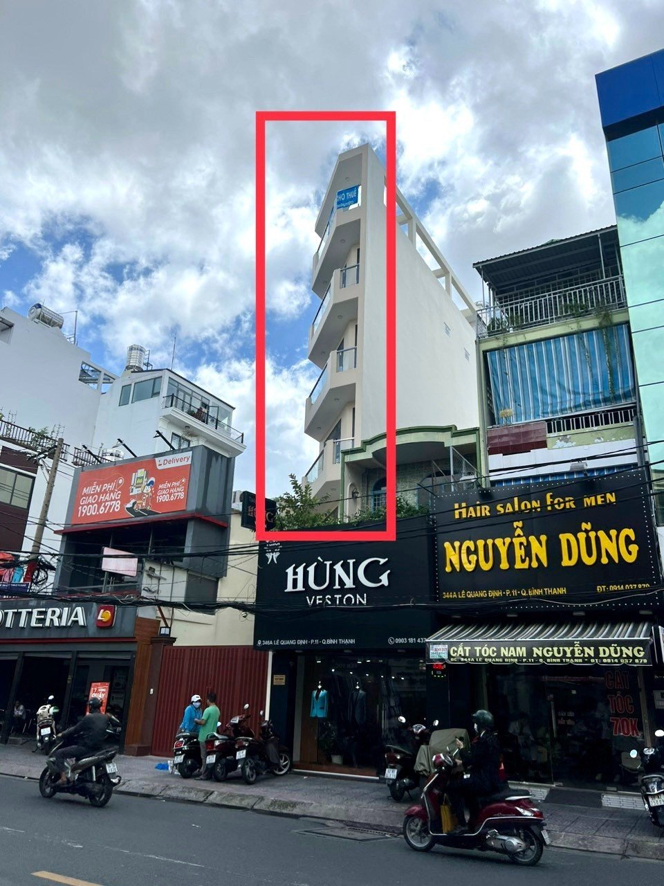Bán nhà mặt tiền Lê Quang Định, P11, Bình Thạnh, 5x20, 5 tầng, bán 26 tỷ TL