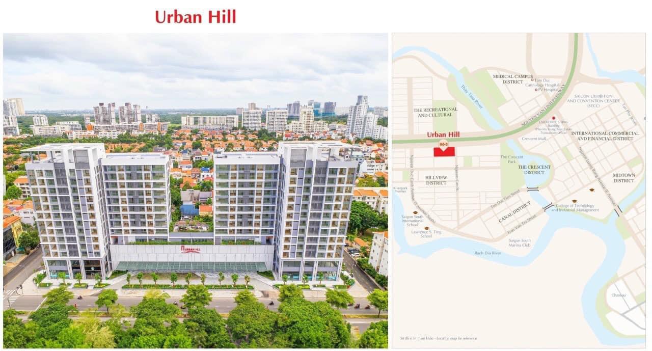 Mở bán căn Shophouse Urban Hill căn góc mặt tiền đường Nguyễn Văn Linh, mặt tiền thoáng, hành lang