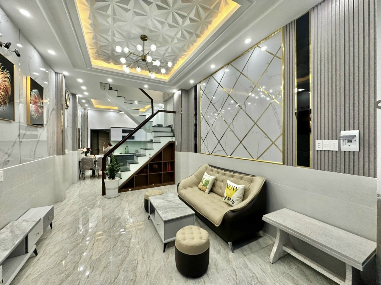 Bán nhà Full nội thất đường đặng Nhữ Lâm, Nhà Bè, 3 lầu, st . Giá 4,5 tỷ