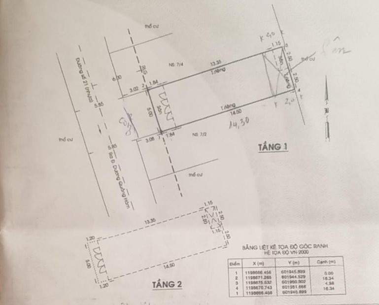 Bán nhà hẻm 496 Dương Quảng Hàm, DT 5x19m x 2 tầng x giá 8.6 tỷ