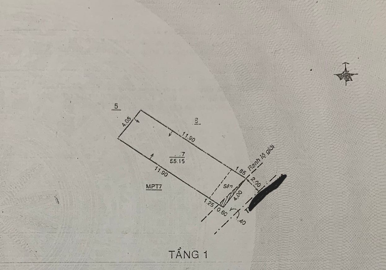 HXH 5m thông, Huỳnh Văn Nghệ, 55m2, nở hậu, 4.2 tỷ, không lộ giới