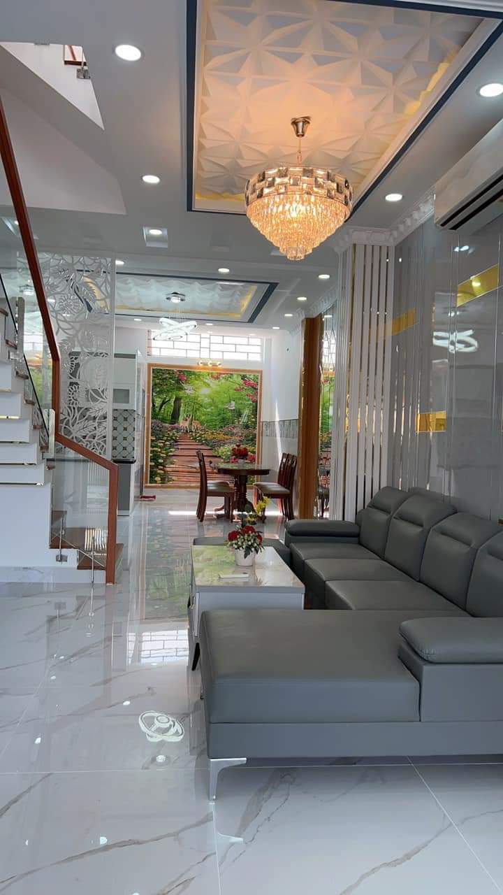 Nhà biệt thự  xinh Đào Tông Nguyên
 Ngang 4 x17 đúc mới 4 tấm Nhà bè hơn 6 tỷ vay ngân hàng thoải