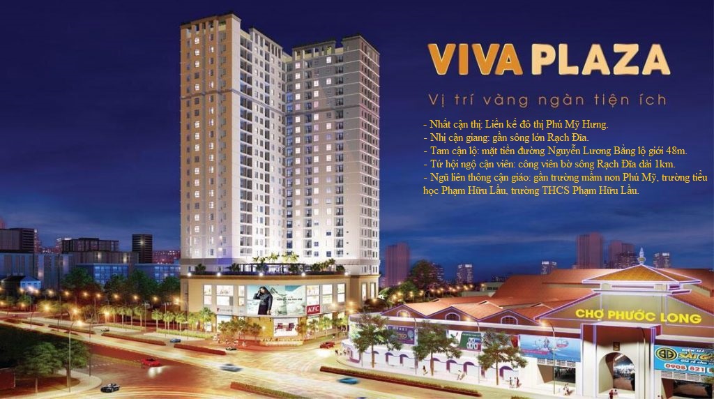 Bán căn hộ Viva Plaza q7 đường Nguyễn Lương Bằng giá gốc chủ đầu tư