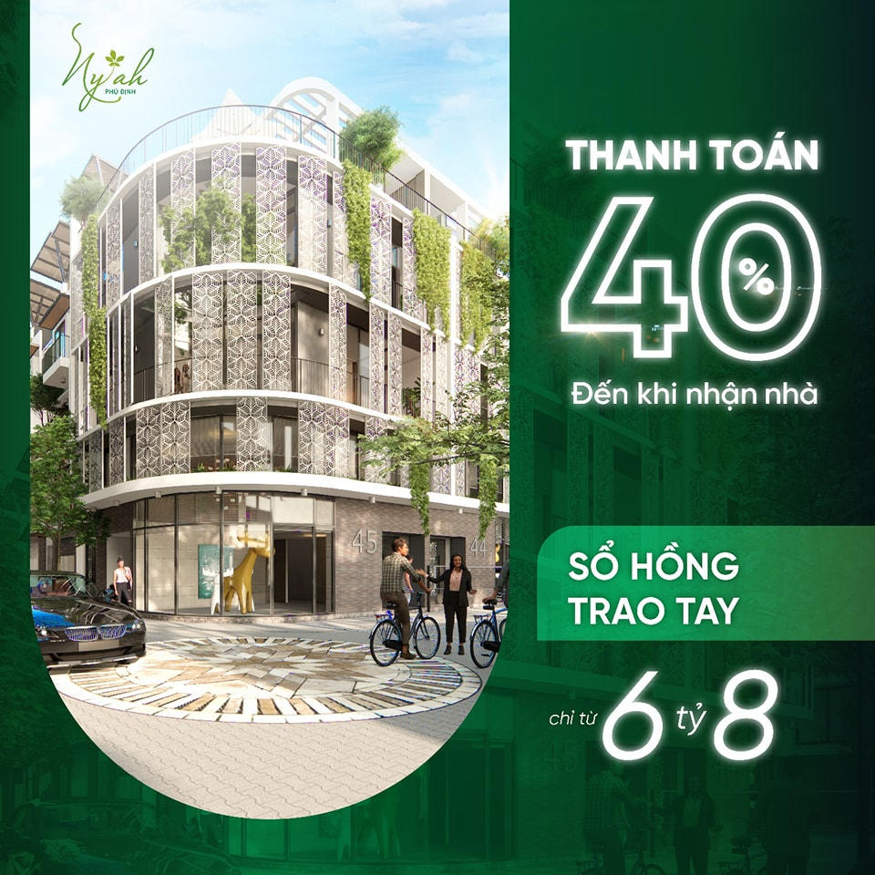 Bán nhà phố liền kề Ny'ah Phú Định 2 mặt tiền.